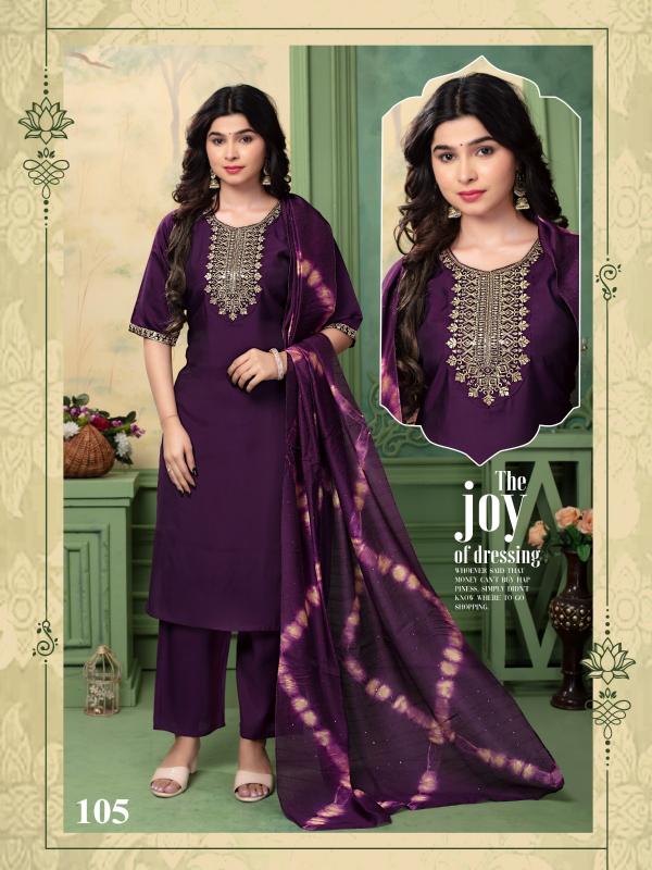 Ft Helly Vol 201 Roman Plain Silk Kurti Bottom With Dupatta